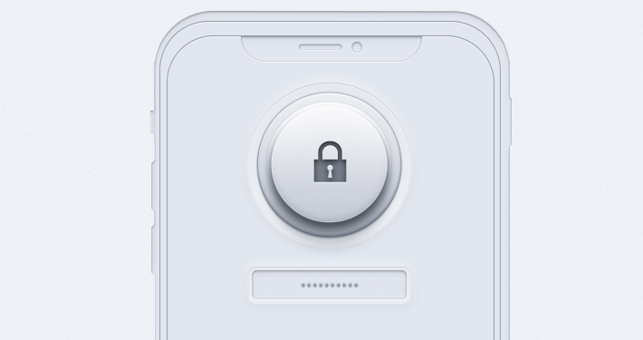 mobile app with a lock